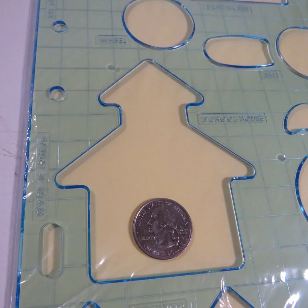 FISKARS “Shape Template” (4) Vacation, School, Coastal, Leaves